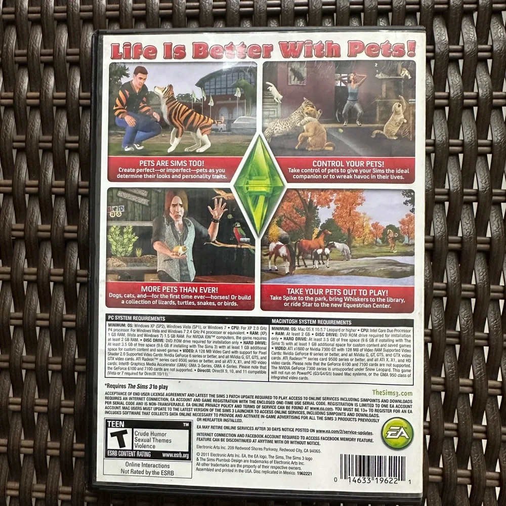 Sims 3: Pets Expansion Pack (Windows/Mac, 2011)